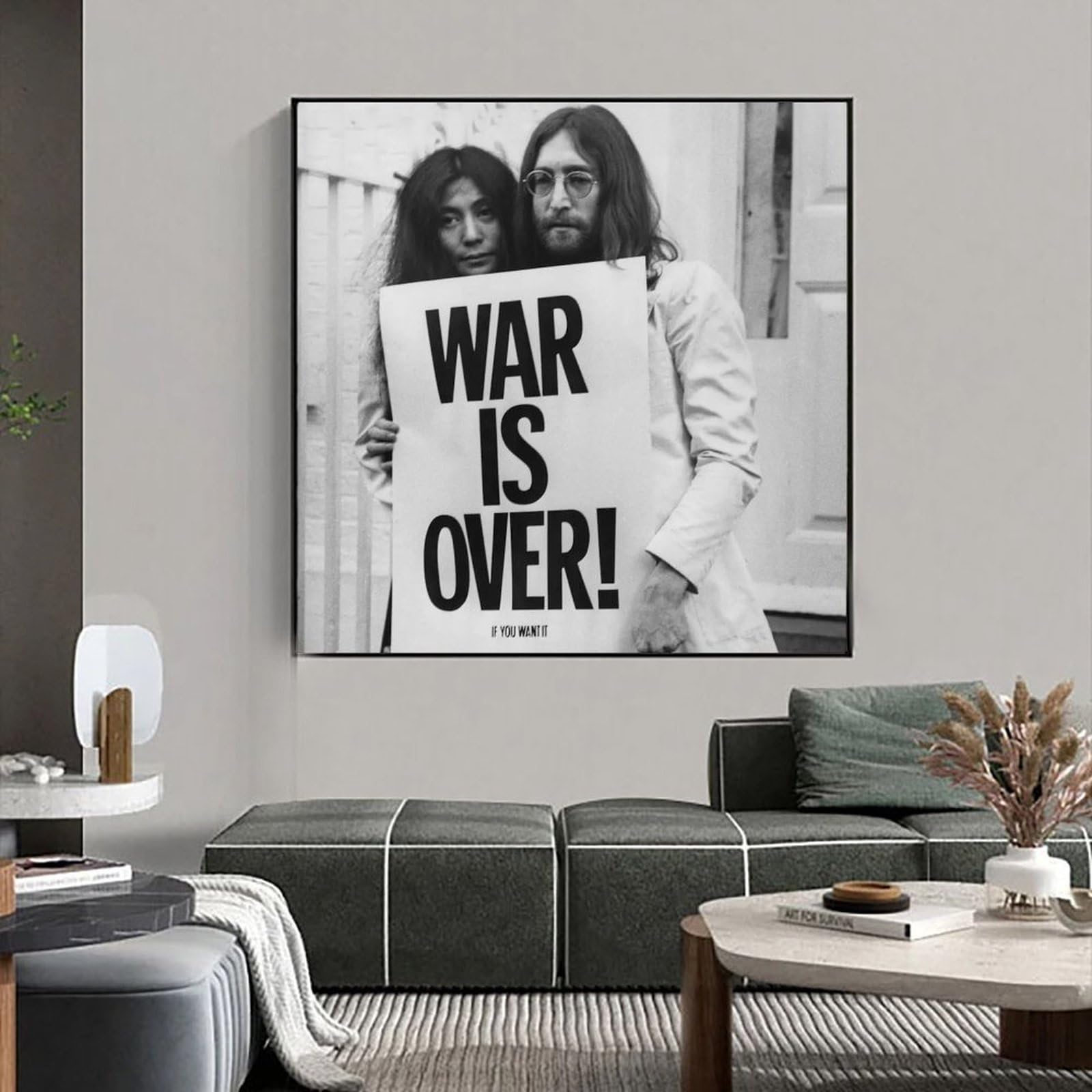 Amazon.com: TVPMGEB John Lennon And Yoko Ono The War Is Over