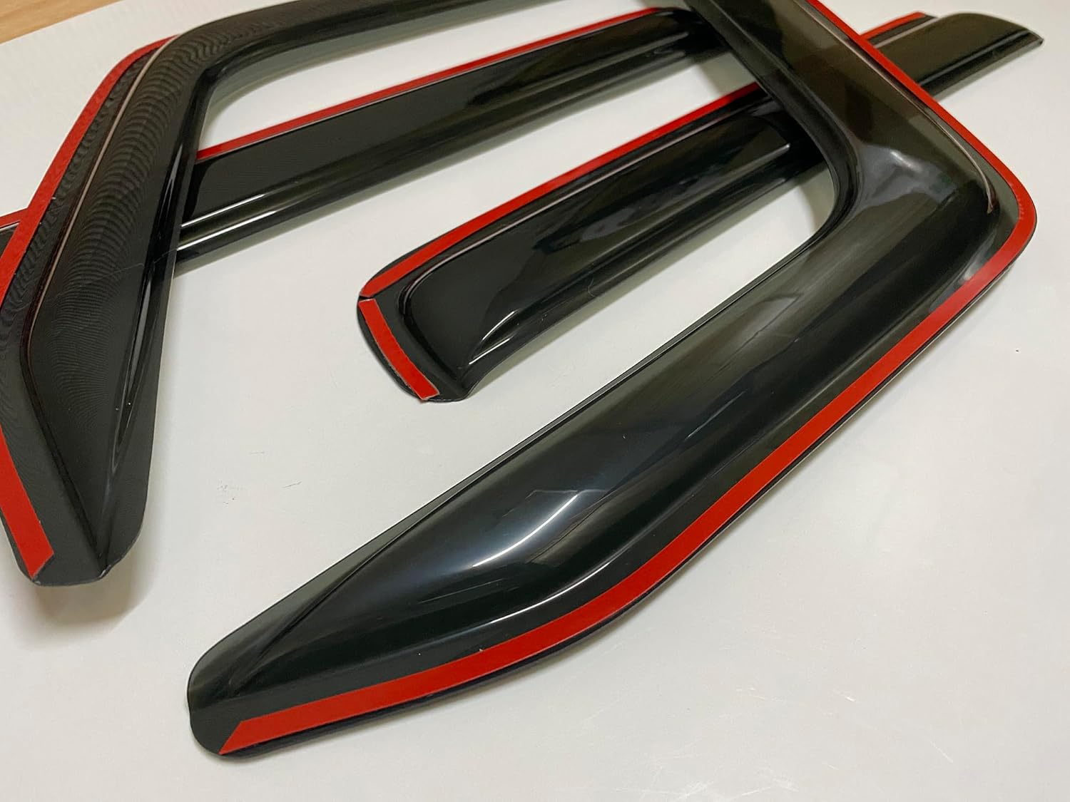 in-Channel Style Smoke Window Sun Rain Visor Vent Guard Deflector Shade Compatible with Jeep Wrangler 2007-2018