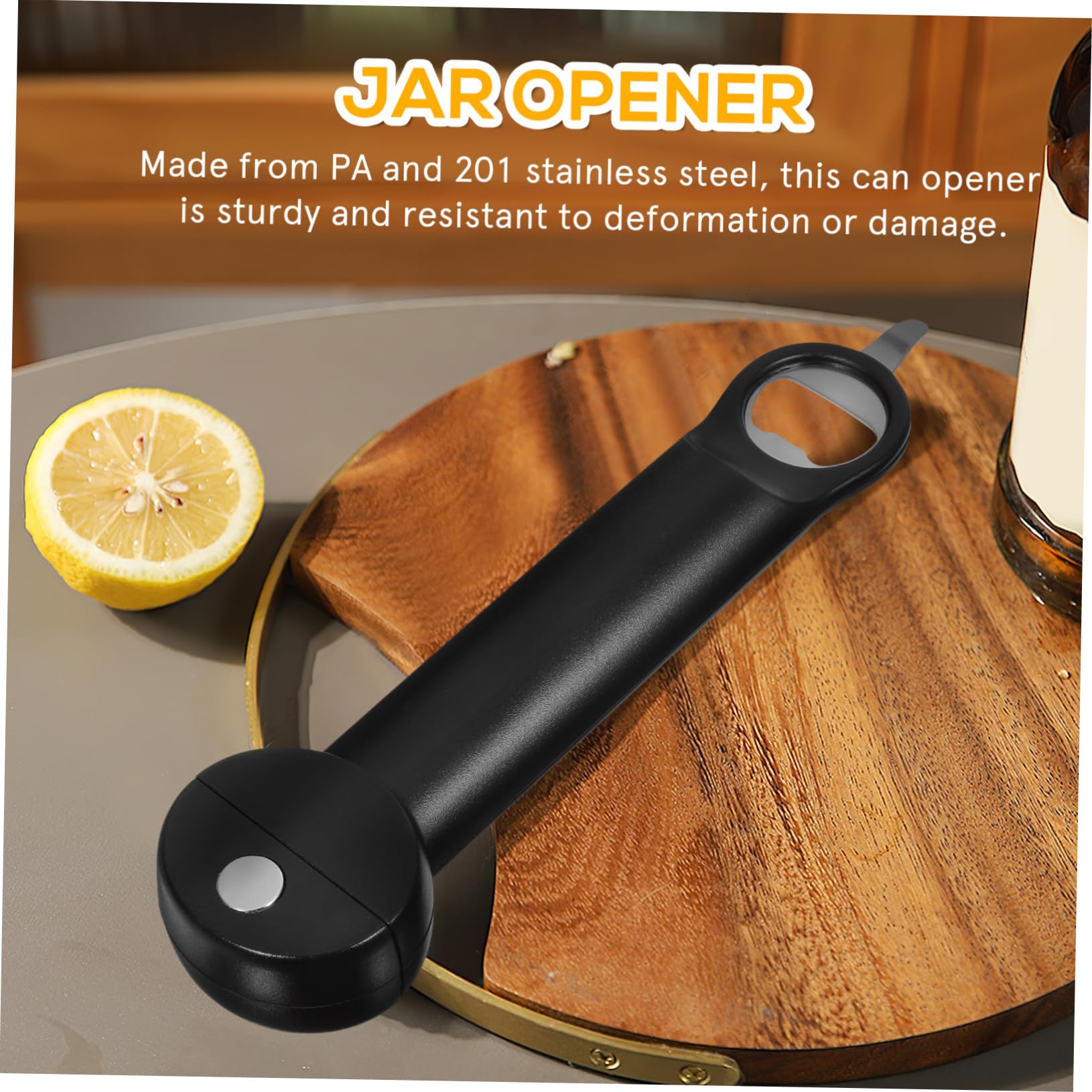Cabilock 3 Piezas Abrelatas Herramienta Para Abrir Latas Pinza Para Abrebotellas Abridor De Botellas Magnético Abrebotellas Manuales Abridor De Tapa Ajustable Pensilvania Black