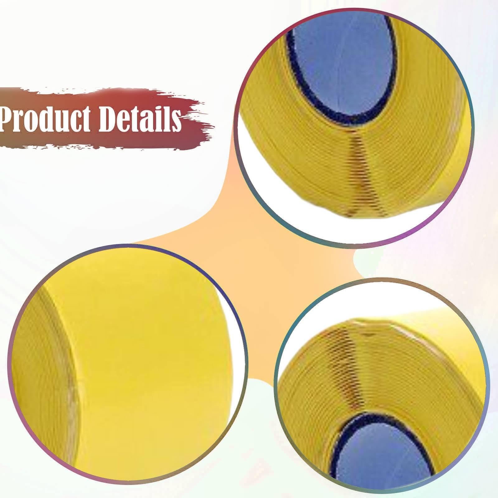 Generic Nastro Impugnatura Kayak Nastro Antiscivolo per Dragon Boat Accessori Manubrio Sportivi Rivestimento Silicone Maneggevole Progettato per Prevenir, Giallo