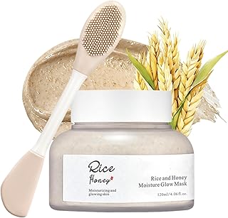 Ground Rice and Honey Glow Mask – Rice Mud Mask - Glass Skin Mask for ...