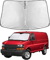 Vista 341 de EcoNour Parasol para parabrisas de camiones con bolsillo de almacenamiento Parasol reflectante de material 240T para protección contra rayos UV