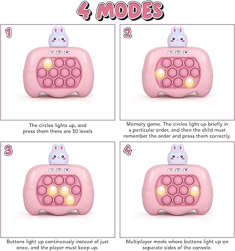 Miniatura 5 de ArtCreativity Juego de presionar rápido para niños  Juego de pop it con 4 modos para horas de diversión  Juguetes antiestrés para niños  Juguetes de