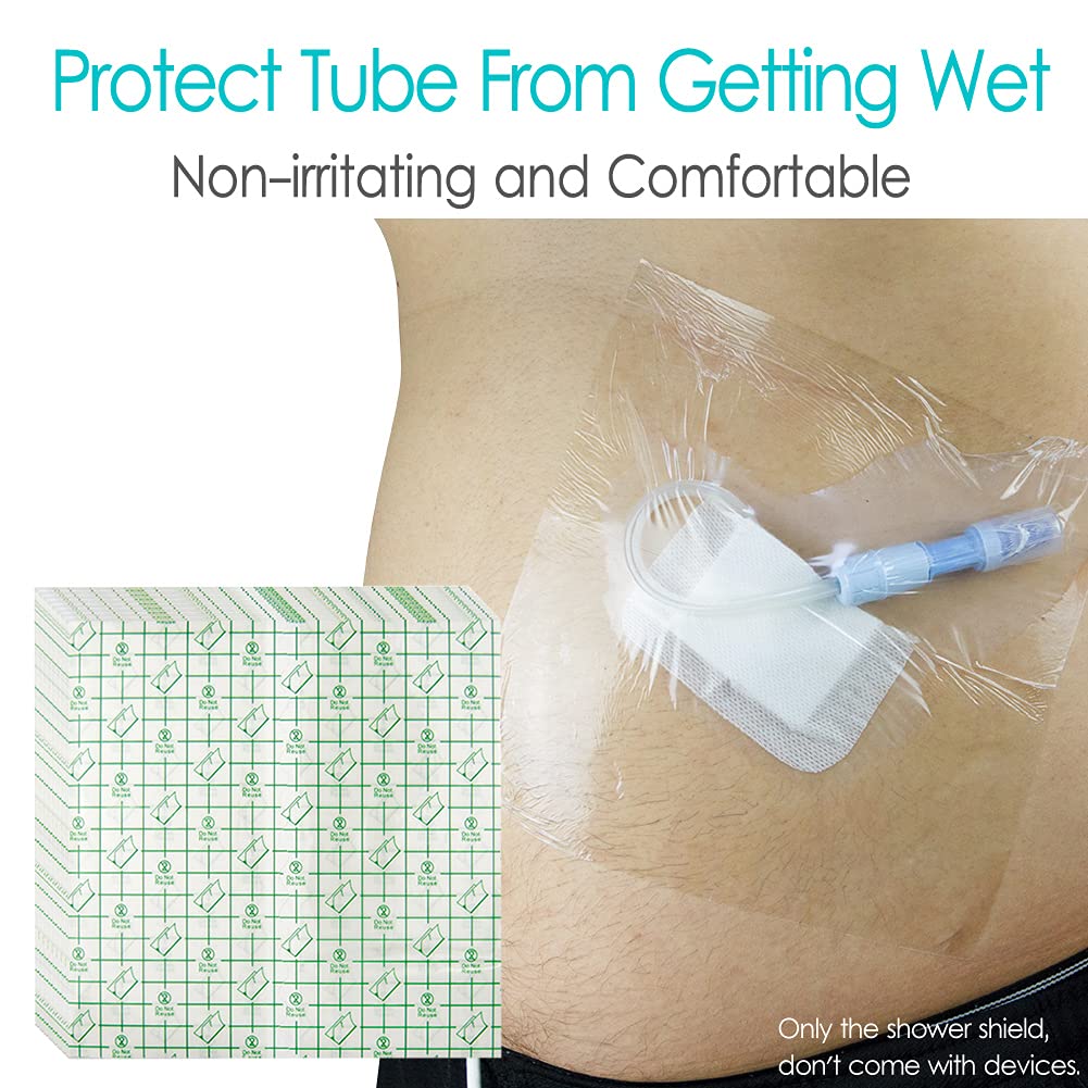 Hola Health Peritoneal Dialysis Shower Protector Shields, Waterproof