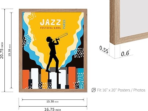 Vista 20 de Poster Master Póster de jazz vintage, impresión retro del festival de jazz de París, arte musical, regalo ideal para hombres, mujeres, músicos