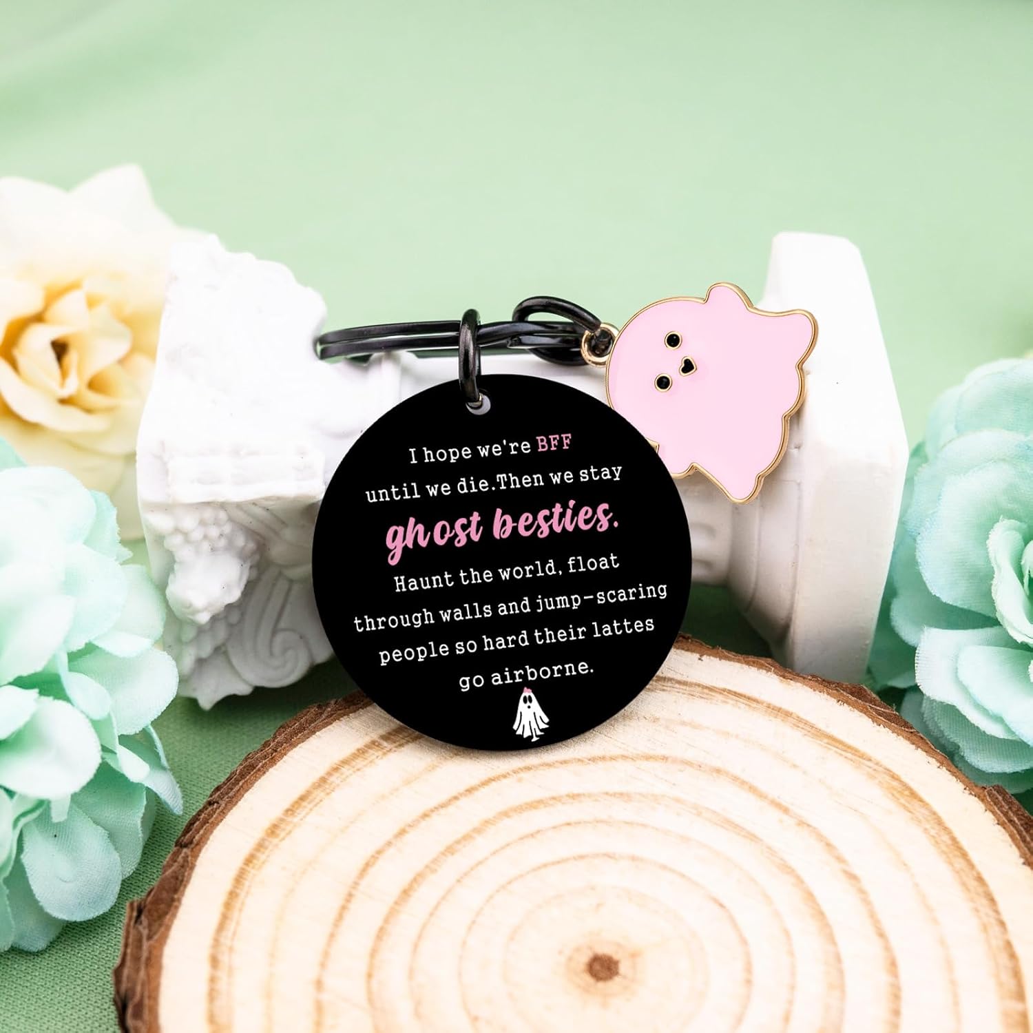 igvean Best Friend Keychains Funny Birthday Gift for Friends Valentine's Day Halloween Christmas Gifts for Best Friend - Image 3