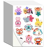 OSIMIG Vinyl Sticker Paper for Inkjet Printer, 40 Sheets 8.5