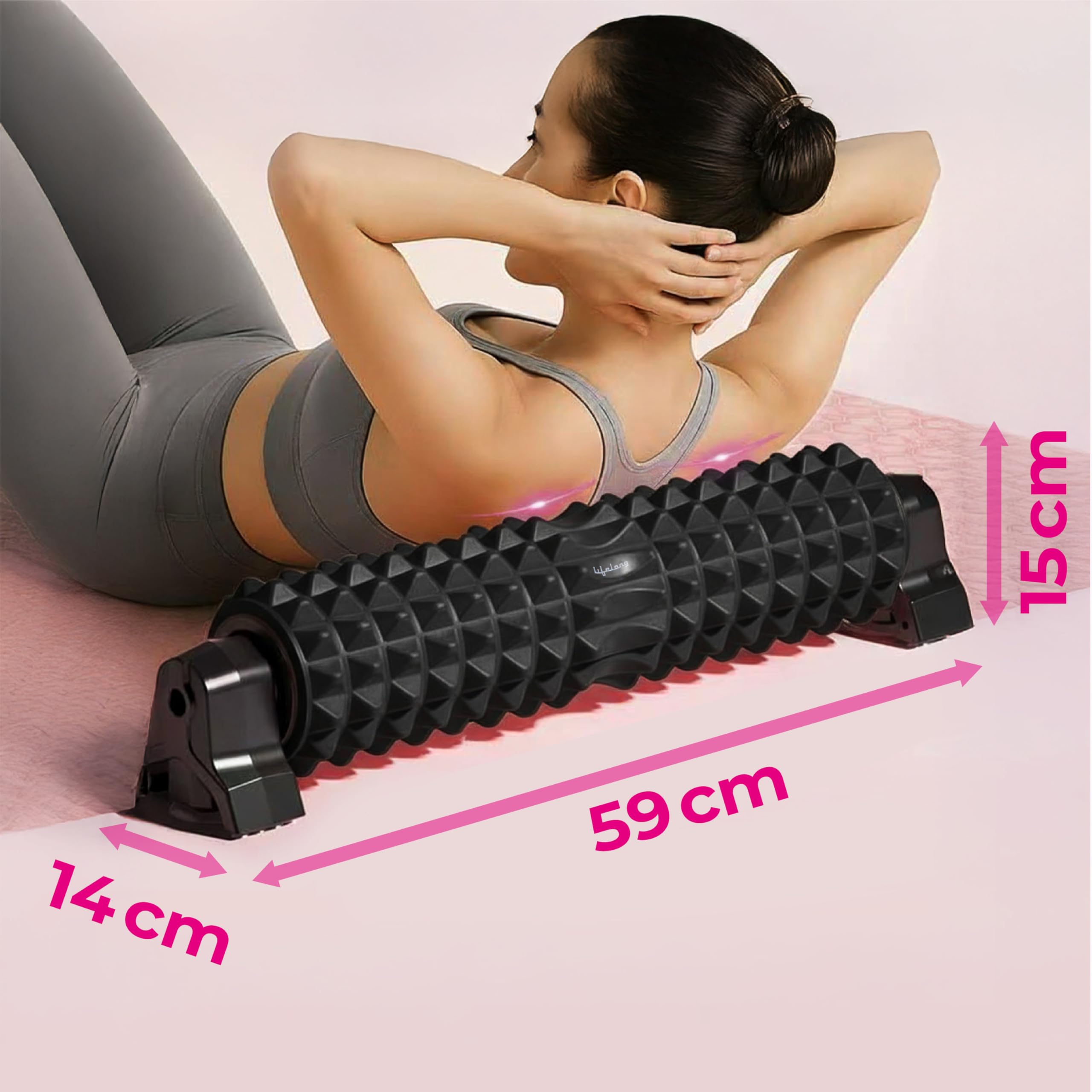 Lifelong LLFR02 Roller for Back Pain, Deep Tissue Massage and Body Pain High Density Foam Roller for Exercise in Gym, Home Back Roller for Muscle Recovery Massage Roller for Stretching, Fitness