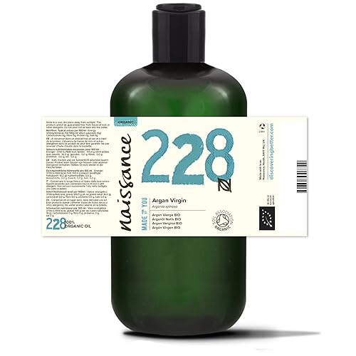 Miniatura 3 de Naissance Aceite de argán marroquí orgánico 16 onzas líquidas 100 puro y natural certificado orgánico vegano sin hexano sin OMG hidratante natural y