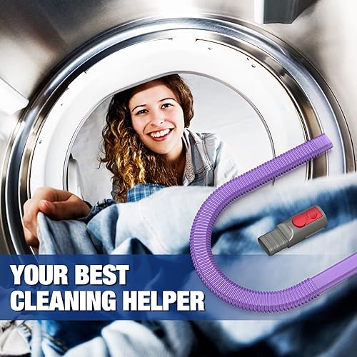 Miniatura 7 de Kit limpiador para la ventilación de la secadora y cepillo de pelusa flexible para secadora y manguera de vacío para manguera de aspiración de