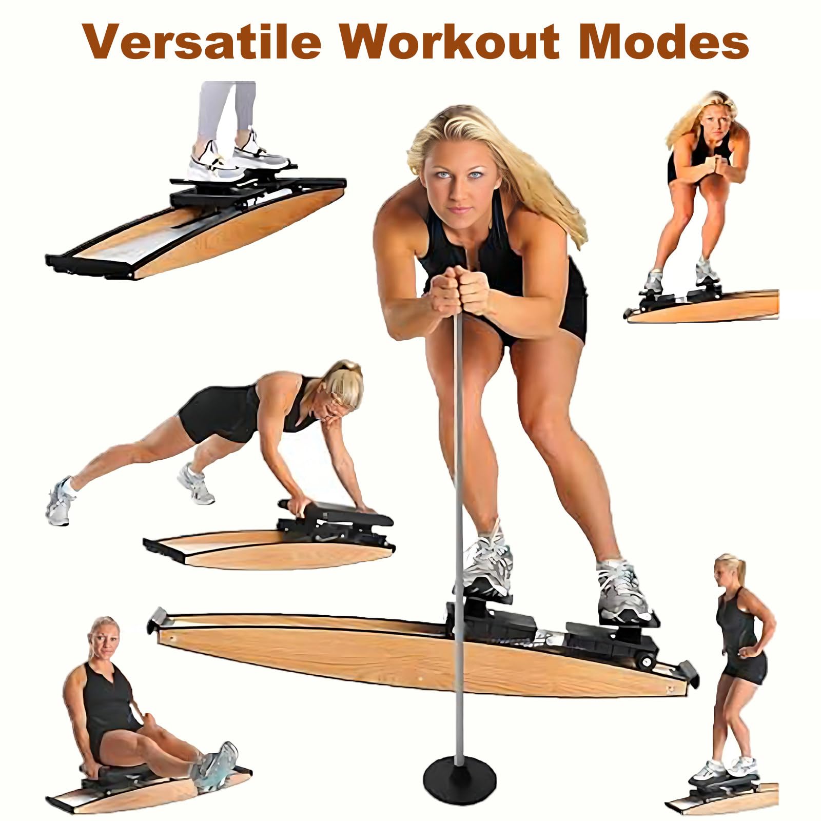 Macchina da sci simulata per un efficace allenamento completo a casa, per esercizi muscolari per gambe e pavimento pelvico, divertente attrezzatura fitness
