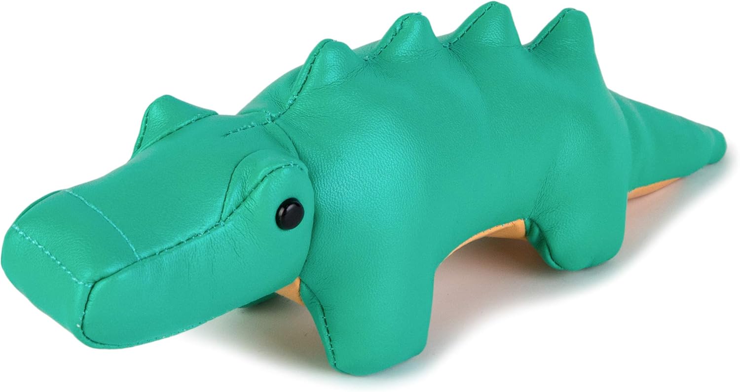 Little Big Friends Tiny Friends | Soft Baby Rattle Toy | Special Stuffed Animal | Easy to Clean | Ideal for Strollers, Car Seats, Diaper Bags | Achille The Crocodile