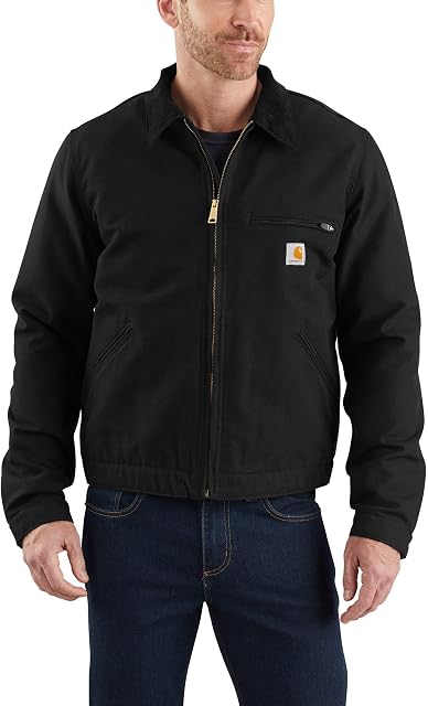 Carhartt mens Relaxed Fit Duck Blanket-Lined Detroit JacketWork Utility Outerwear