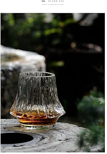 Miniatura 8 de Mt. Fuji Rock Glasses (Plain) Mt. Fuji - Juego de 2 vasos de cristal para whisky Fuji, caja de paulownia