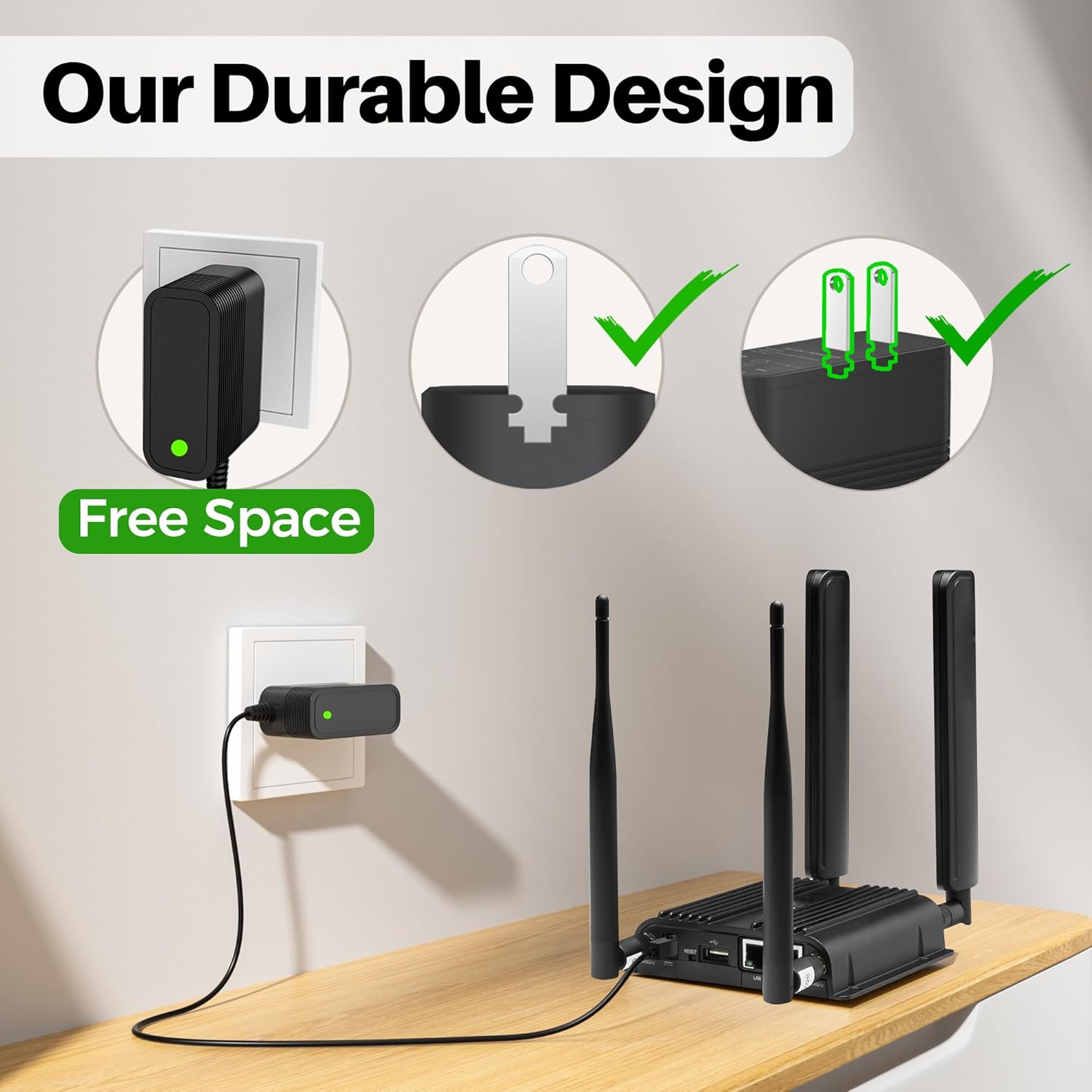 Wireless Adapter for Cradlepoint Router IBR900 IBR950 IBR600 IBR650 170716-000 Wireless Router Charger Power Cord