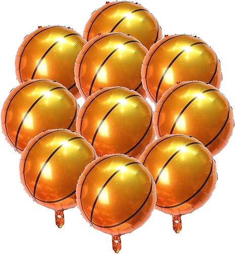 Miniatura 9 de Globos de baloncesto de 18 pulgadas, globos de papel de aluminio, para fiestas deportivas, temática de baloncesto, suministros para fiesta de