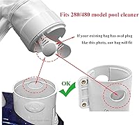 Vista 4 de ATIE. Bolsa de repuesto para limpiador de alberca Polaris 280, 480 K13, K16 – (2 unidades)