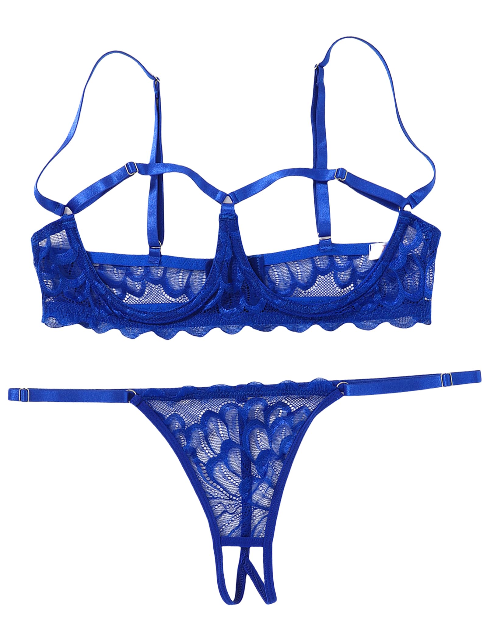 Avidlove Lingerie Set For Women Sexy Bra and Panty 2 Piece Lace Lingerie Set With Underwire S-XXL