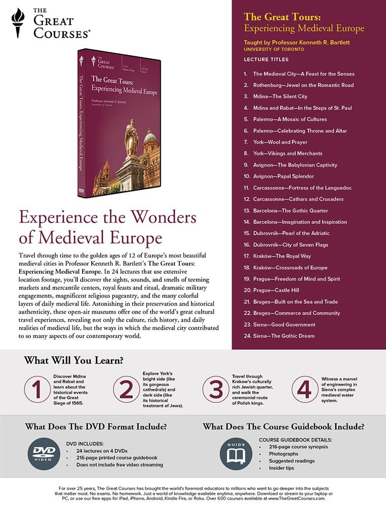 Amazon.com: The Great Tours: Experiencing Medieval Europe