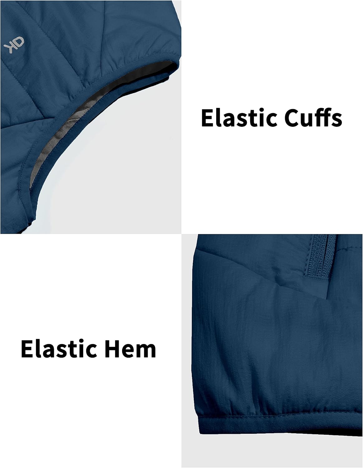 Little Donkey Andy Men's Packable Puffer Vest Outerwear Lightweight Water-Resistant Quilted Sleeveless Jacket Running Golf - Image 8