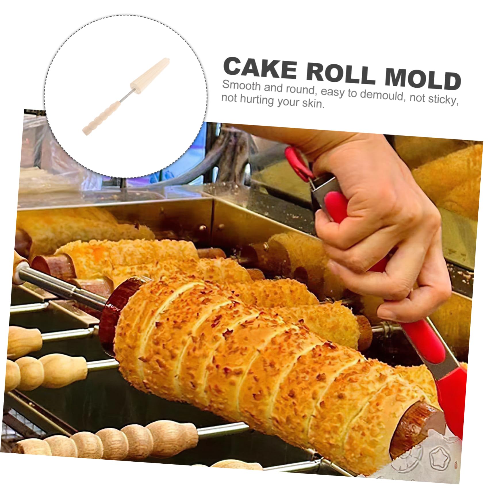 Rolka kuchenna forma do ciasta kominowa przekąska forma do ciasta kominowa do pieczenia ciasto kominowa forma do ciasta kominkowa forma do chleba dla restauracji nieprzywierający uchwyt narzędzia do p