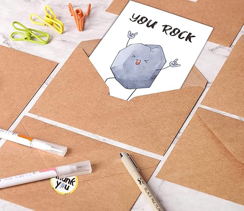 Miniatura 5 de 32 divertidas tarjetas de agradecimiento con sobres y calcomanías, divertidas tarjetas de felicitación de 4 x 6 pulgadas, juego surtido en caja a