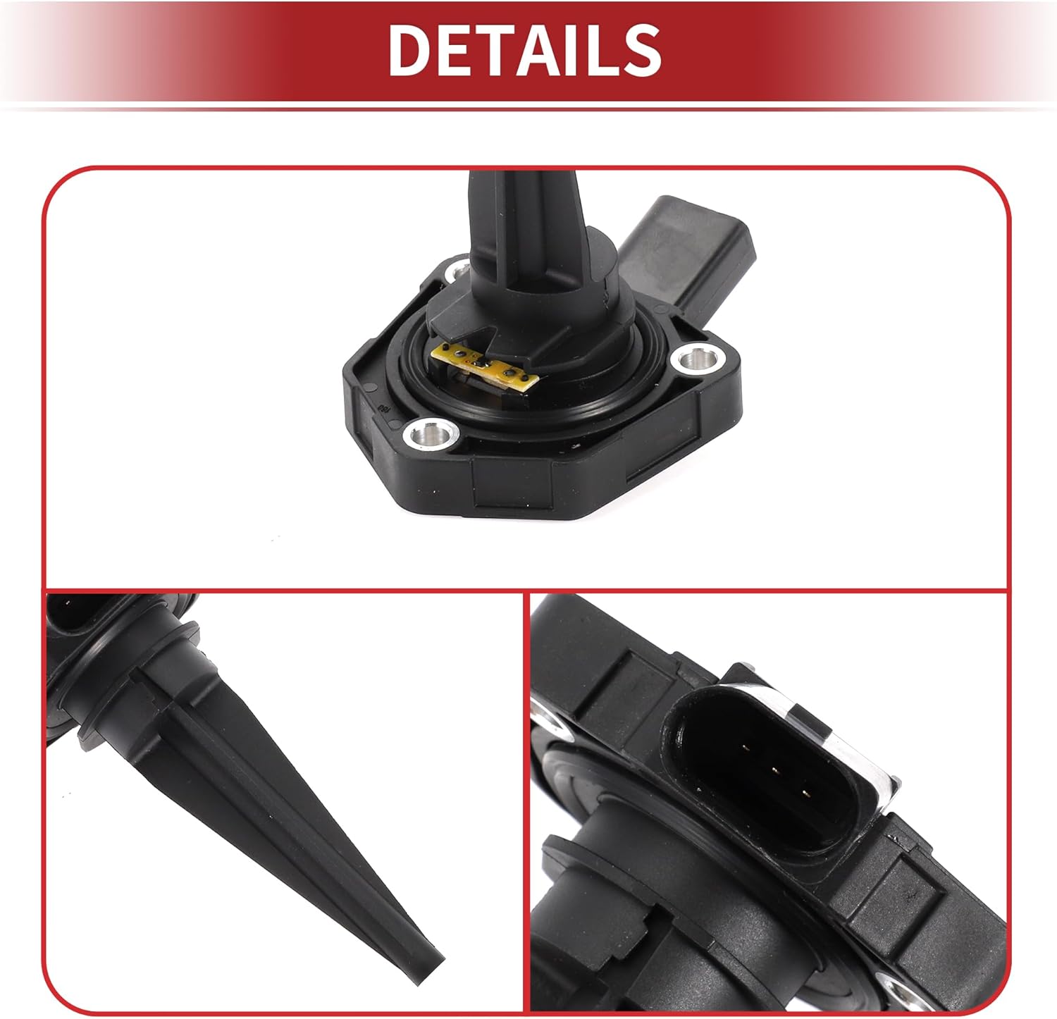 ACROPIX Engine Oil Level Sensor Oil Levelling Sensor for Volkswagen Touareg 3.6L V6 A/T V6 Executive Sport Utility 2012-2017 No.03L907660C
