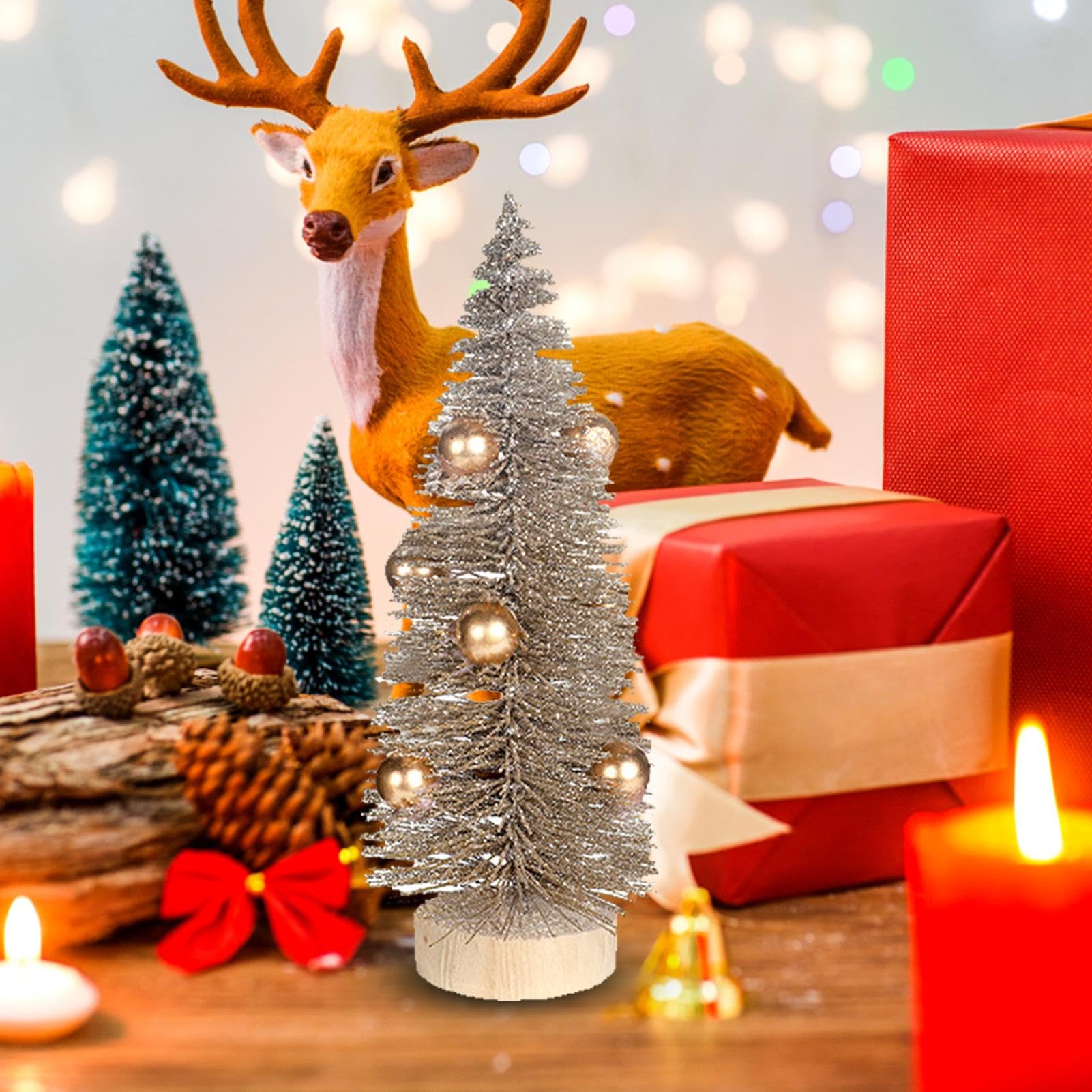 Amazon.co.jp: 小さなクリスマスツリー、卓上クリスマスツリー
