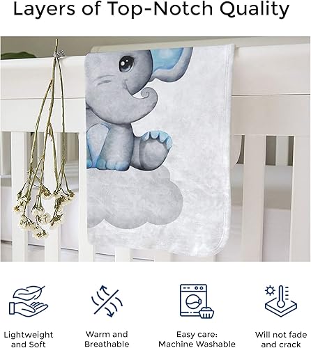 Miniatura 65 de MDPrints - Mantas de bebé personalizadas de vaca para niños, manta personalizada con nombre de bebé, regalo personalizado para recién nacido, Vaca