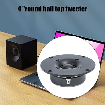 4 Inch 8 60 Watt 104mm Hifi Silk Cloth Dome Tweeter, Enhance Your Sound Experience with Soft Dome