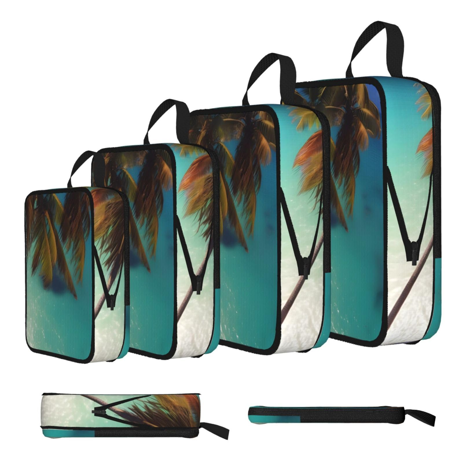 Beach Coconut Sunshine Compression Packing Cubes 4 Piece Set