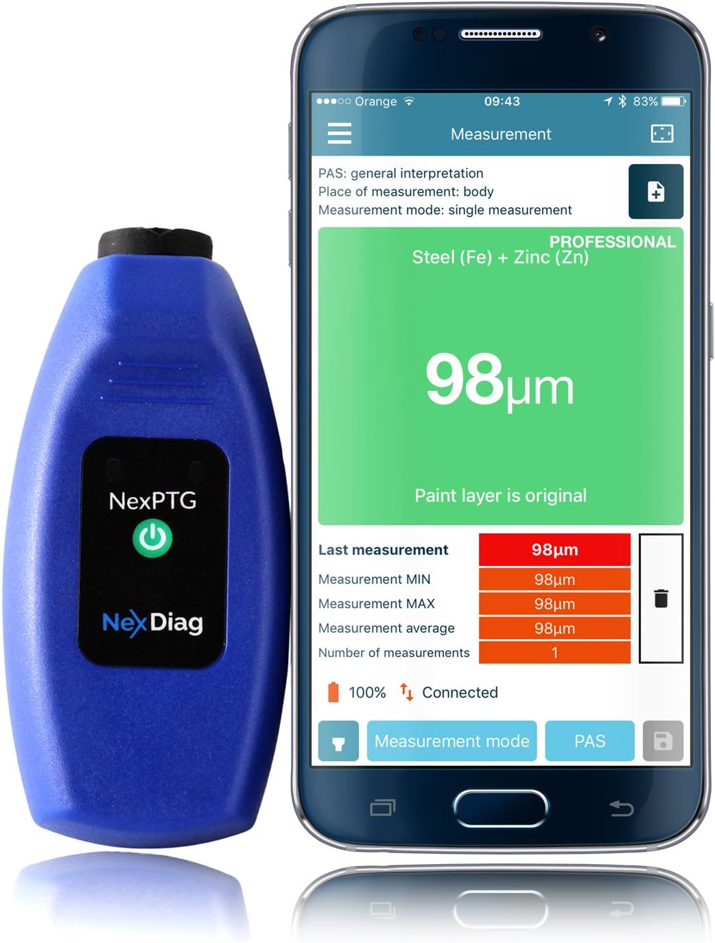 NexPTG Professional Paint Car Coating Thickness Gauge