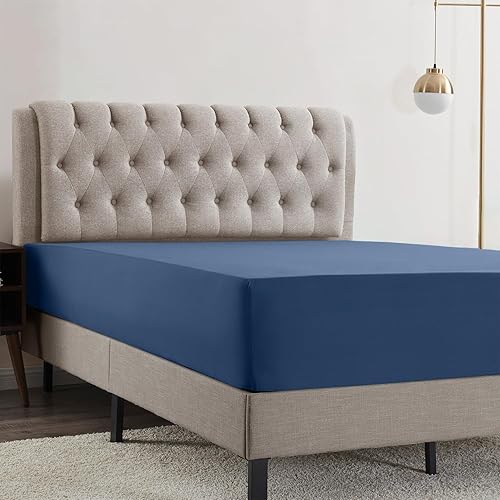 Miniatura 2 de Empyrean Bedding Sábanas de cama para King  Sábanas bajeras de 14 a 16 pulgadas  Sábana bajera de bolsillo profundo tamaño King  Sábana bajera