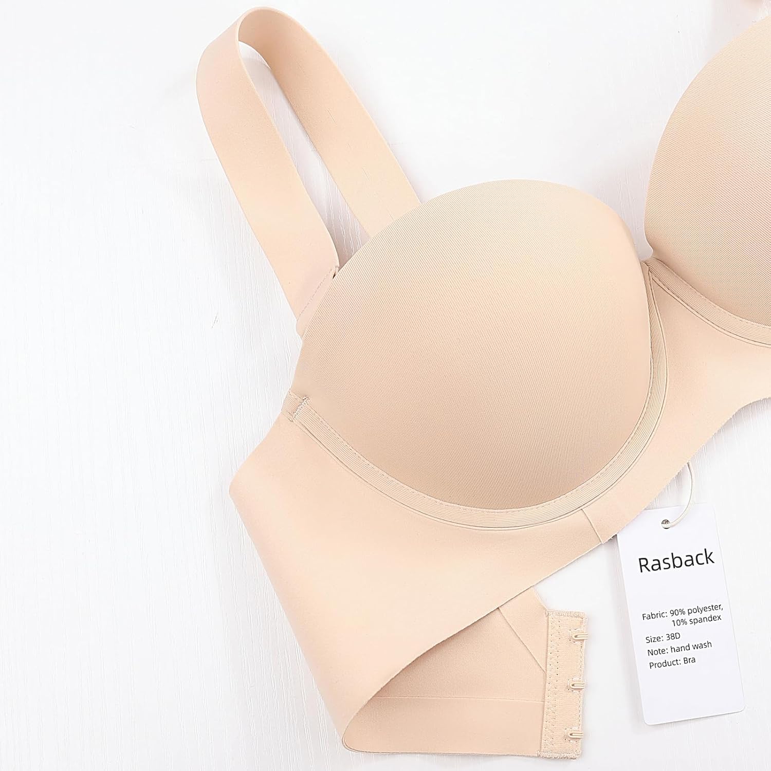 Balconette Push Up Bras for Women Support Underwire Back Smoothing T-Shirt Bra - Image 3