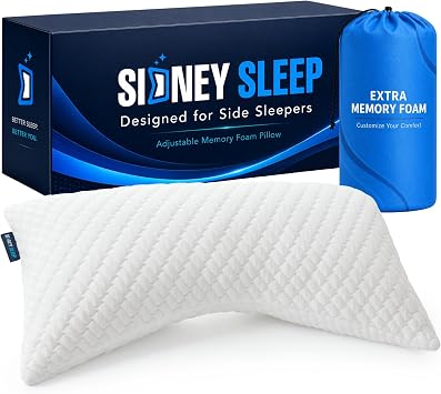 19% off: Sidney Sleep Adjustable Curved Pillows for Neck and Shoulder Support with Extra Shredded Fill - …