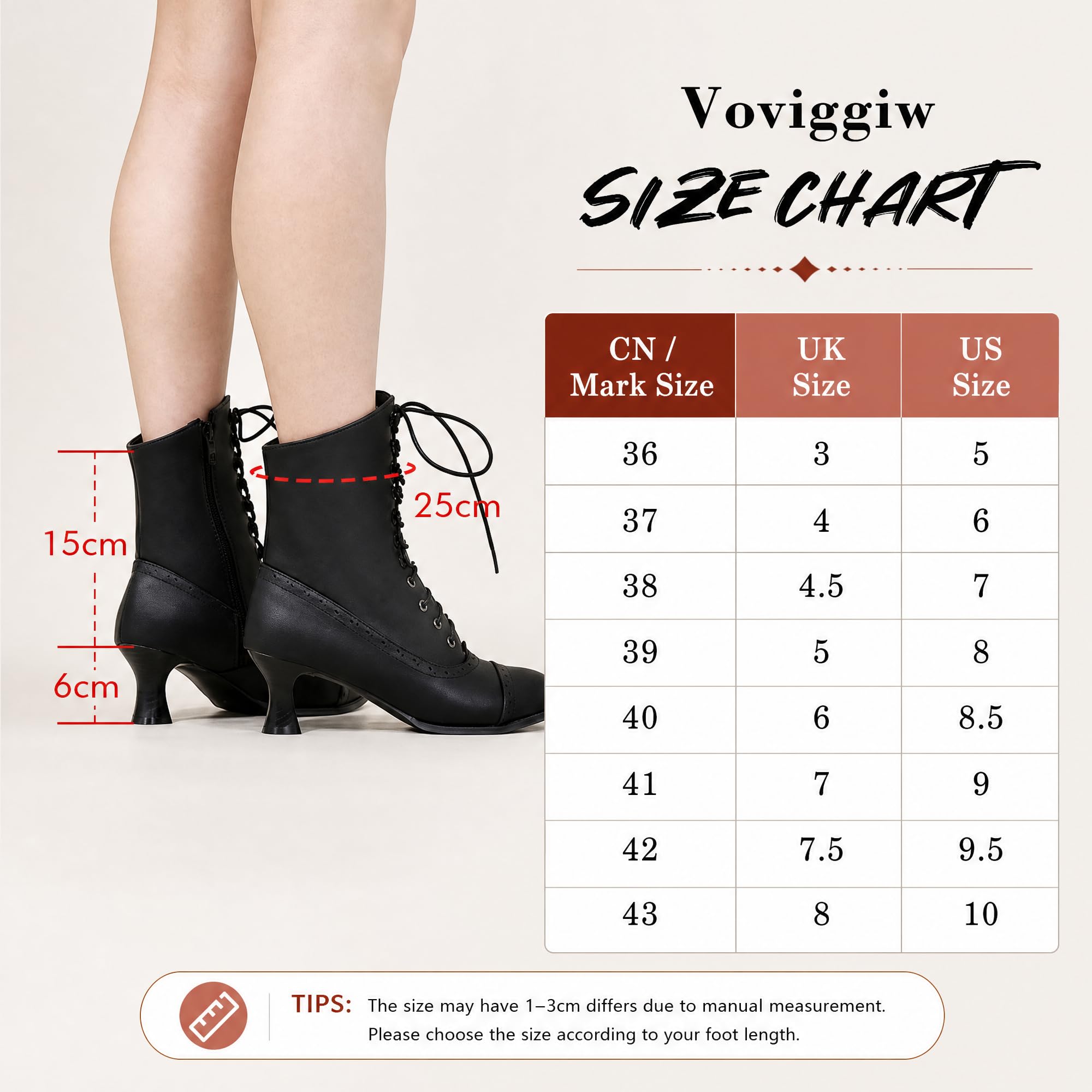 Botines con cordones para mujer, botas victorianas de tacón de gatito, botines puntiagudos con cremallera lateral