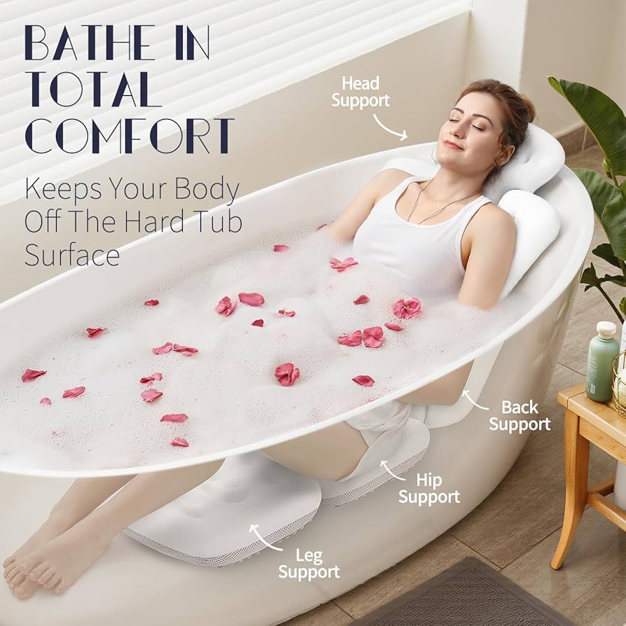Amazon.com: Full Body Bath Pillow for Bathtub, Thick Bathtub