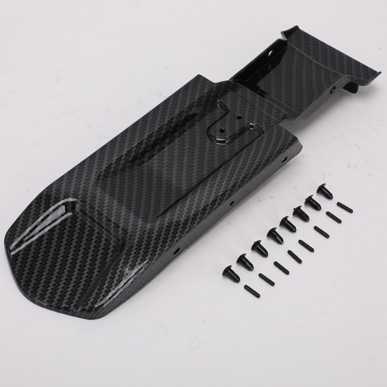 Rear Fender Inner Plate PP Plastic for SUR-RON S/X and 79 Bike Falcon Pro Falcon GT Ebike Fenders Back Fender Carbon Fiber Texture Pattern Lightweight, High-Toughness