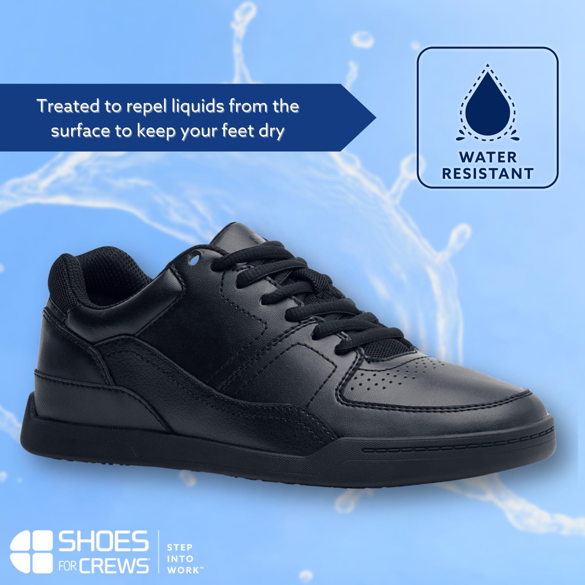 Skechers Men's Work Arch Fit 2.0 Lace Up Food Service Shoe, BLK, 10.5