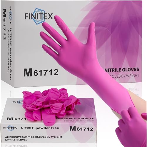FINITEX Nitrile Disposable Latex-Free 3.5mil Cleaning Food Cooking Gloves