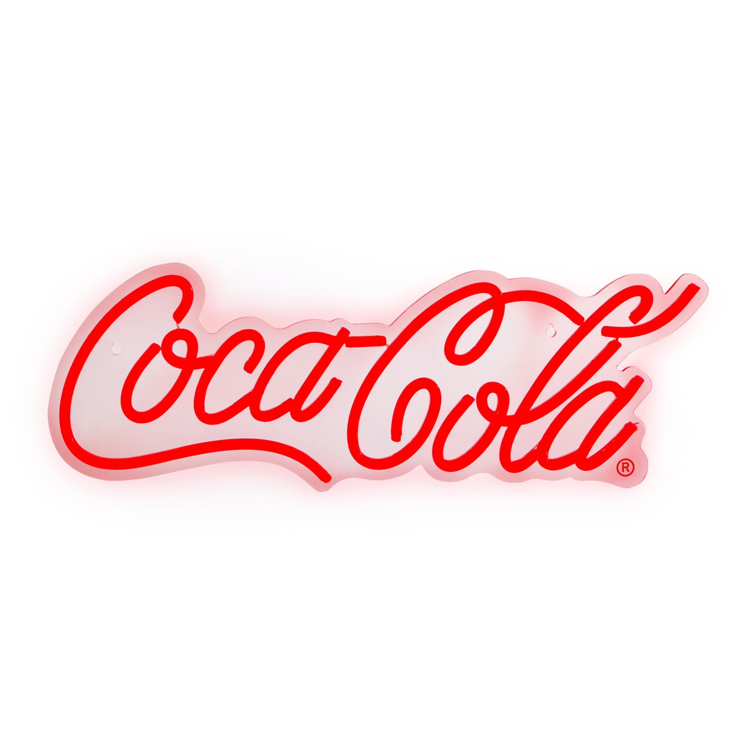 Coca-Cola® Officially Licensed 40cm LED Wall Sign | Iconic Coca-Cola Logo® Design | Perspex Light Up Sign | USB Powered | Man Cave, Home Bar, Bedroom Décor