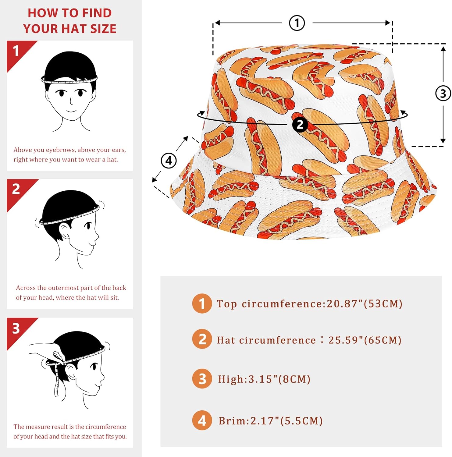 DOCILA Bucket Hats for Women Trendy Print Reversible Bucket Hat Packable All Season Fisherman Sun Caps - Image 6