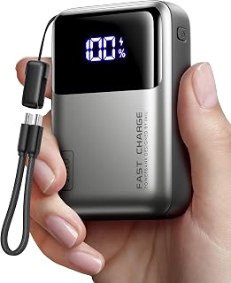 INIU Power Bank, 20000mAh 65W Ultra Compact USB C Laptop Portable Charger Battery Pack for Laptop MacBook Dell XPS iPad Tablet Steam Deck iPhone 17 16 15 14 13 Pro Samsung S22 etc.