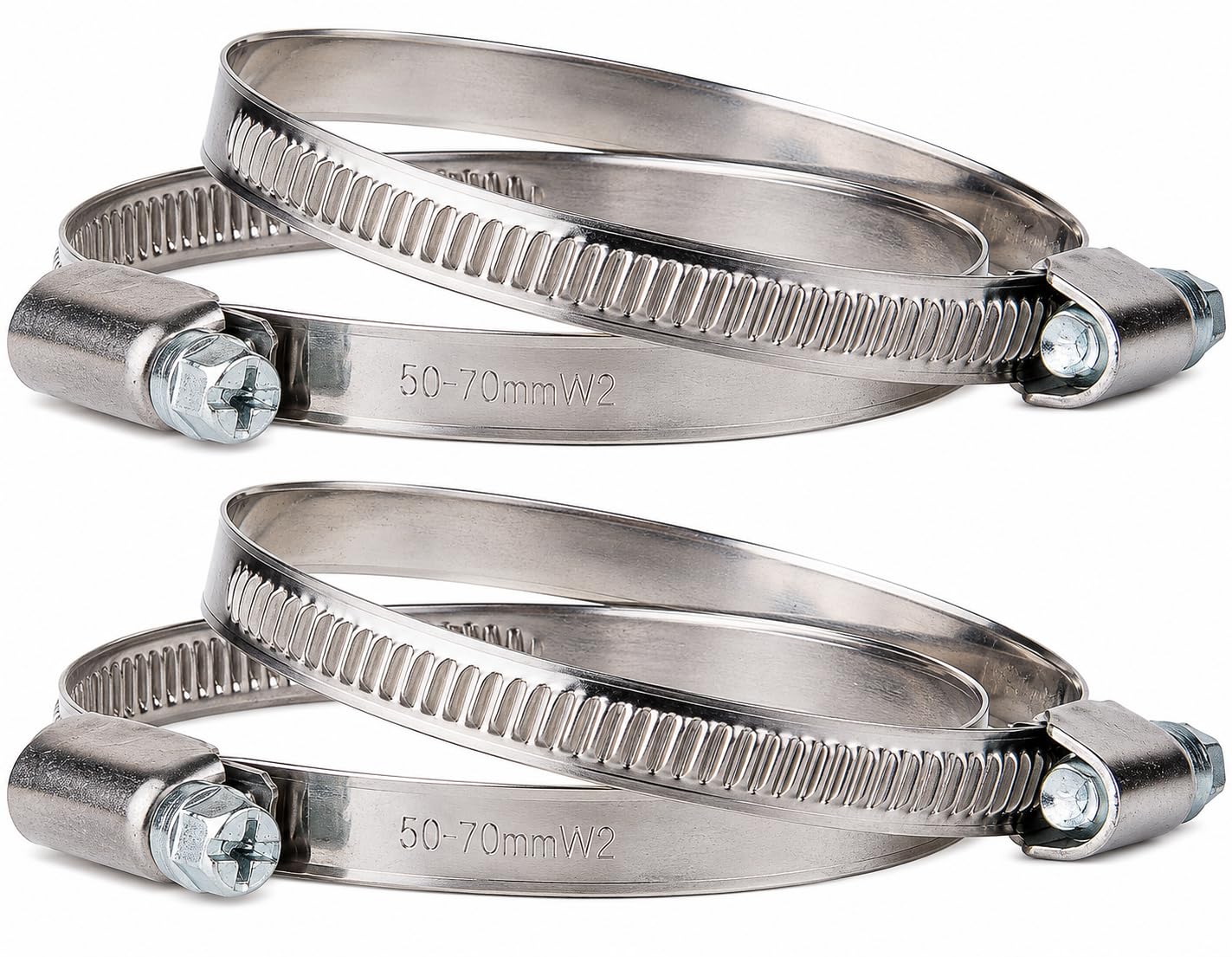 Photo 1 of (4 Pack) Stainless Steel Hose Clamps