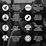Herba Tongkat Ali Supplément pour les hommes - 200:1 Extrait – 10,000mg Équivalent de Tongkat Ali brut 60 Capsules de légumes TK Extrait Plus Extra-Fabriqué au Canada