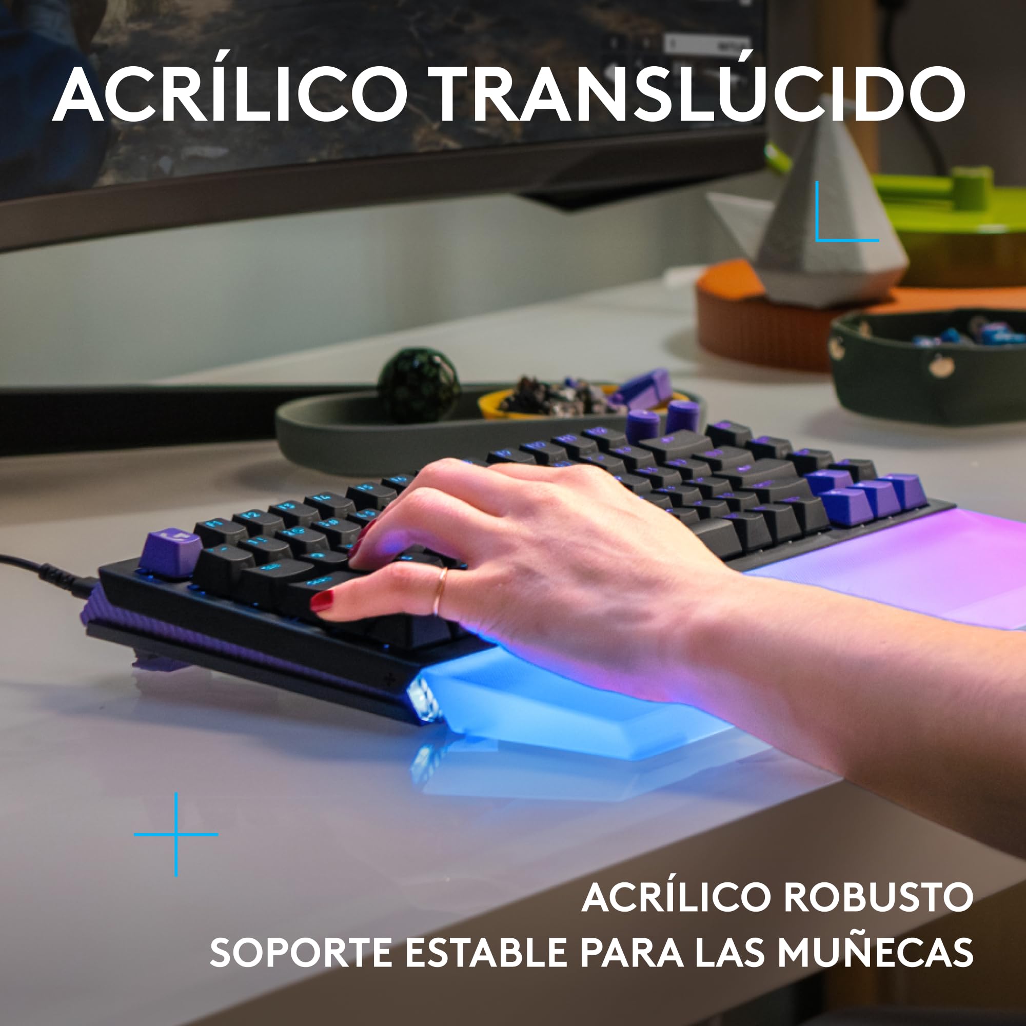 Logitech G G512 X PALM REST 98, reposamanos acrílico