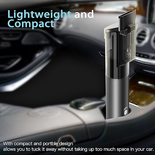 Miniatura 4 de Aspiradora de automóvil, aspiradora portátil inalámbrica con 20000 Pa, aspiradora de coche de alta potencia, tiempo de funcionamiento decente de 50