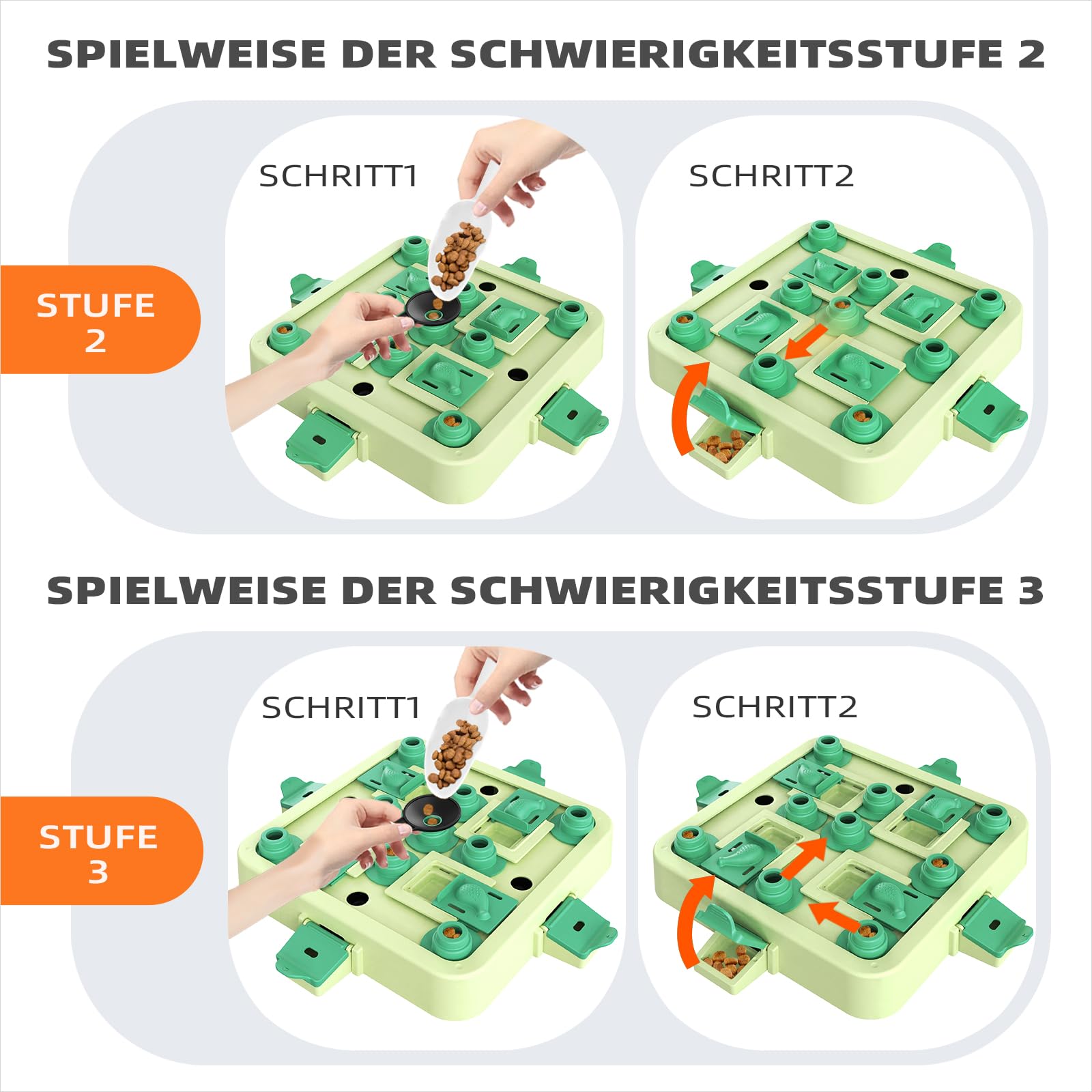 KADTC Intelligenzspielzeug für Hunde, interaktives Hundespielzeug gegen Langeweile, Leckerli-Puzzle zur mentalen Stimulation für Welpen und kleine, mittelgroße und große Hunde