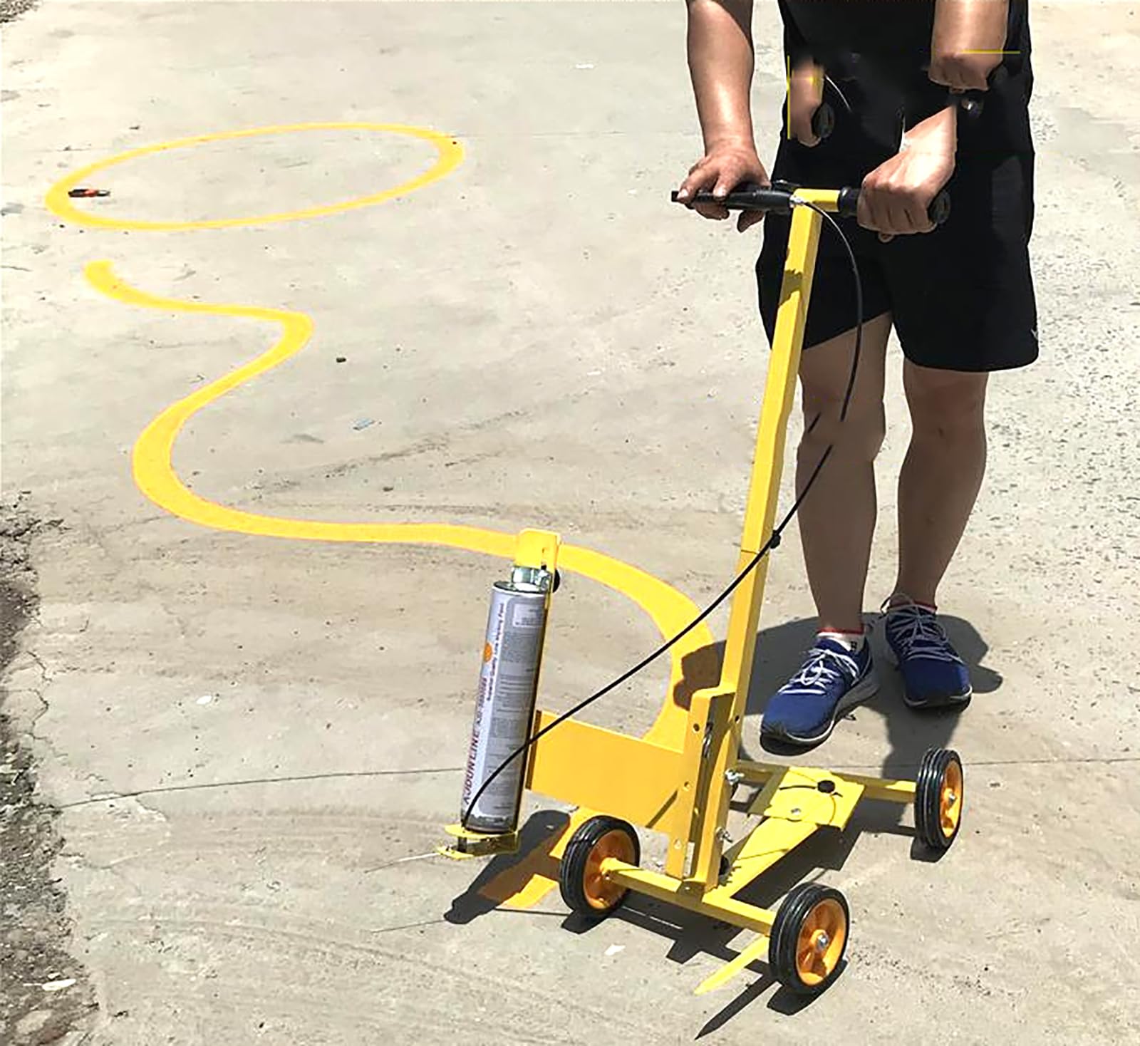 GTHTUHFD Line Marker Machine, Spray Paint Line Marking Kit Adjustable Width 5-15 Cm For Basketball Courts Parking Lots