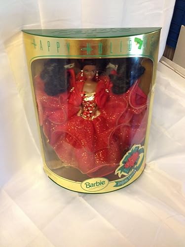 Mattel Barbie 1993 Happy Holidays African American Barbie Muñeca Edición Especial